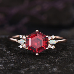 指輪 ルビー, オパール, エメラルド等11 個 ルビー/ダイヤモンド K18リング(クレサンベール/エメラルド