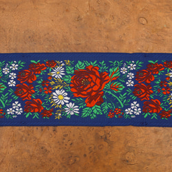 チェコ 民族衣装の刺繍リボン 最大幅9.8cm 50cm売り 1枚目の画像