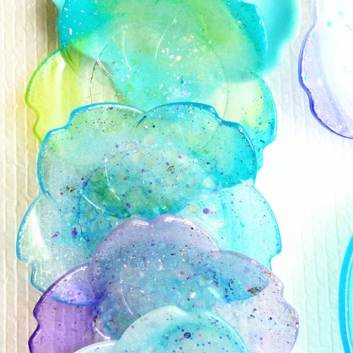 サクラ型の器【水晶さざれ入り】 その他アート 宙彩_sora_iro