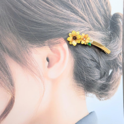 ✿向日葵のヘアクリップ✿ 4枚目の画像