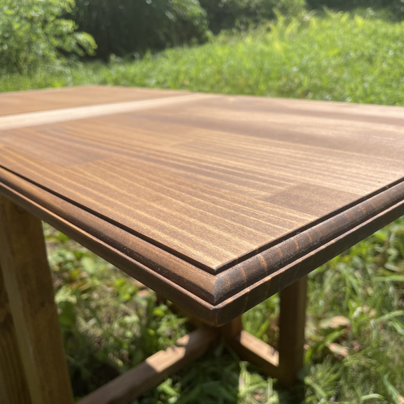 -good wood table(大)- キャンプ　折り畳みテーブル　アウトドア　屋外　テーブル　木製　ギア 2枚目の画像