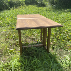 -good wood table(大)- キャンプ　折り畳みテーブル　アウトドア　屋外　テーブル　木製　ギア 3枚目の画像
