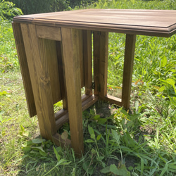 -good wood table(大)- キャンプ　折り畳みテーブル　アウトドア　屋外　テーブル　木製　ギア 7枚目の画像