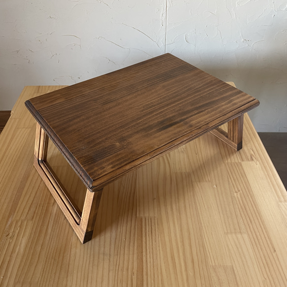 -good wood table(小)- キャンプ　折り畳みテーブル(小)アウトドア　キャンプギア　ミニテーブル　 3枚目の画像