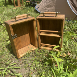 good wood spice box (大)- キャンプ 折り畳み スパイスボックス