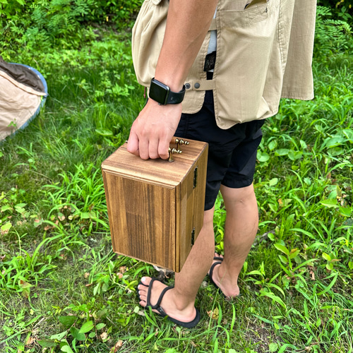 good wood spice box (大)- キャンプ 折り畳み スパイスボックス