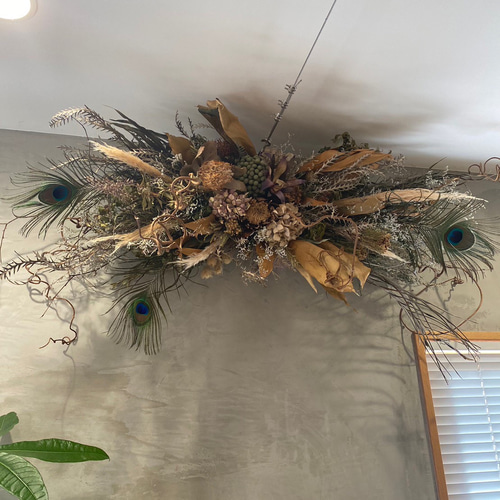 セミオーダーについて・ドライフラワー大型装花・ディスプレイ・壁面