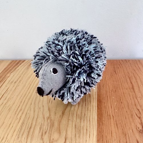 メキシコ/フェルト】アニマリートぬいぐるみ（ハリネズミ/ブルー
