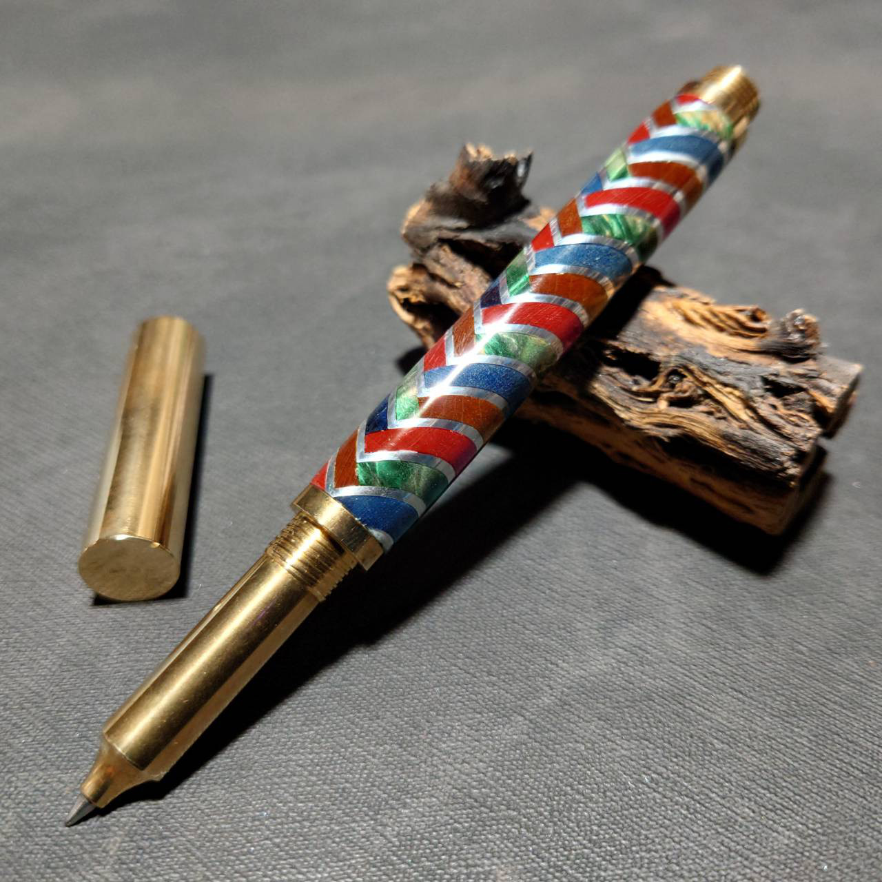 メタルウッドデザイナーズボールペン【送料・ギフトボックス無料・当日発送】52