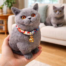 mia オーダー額縁キジトラ サンプル 羊毛フェルト ハンドメイド 羊毛