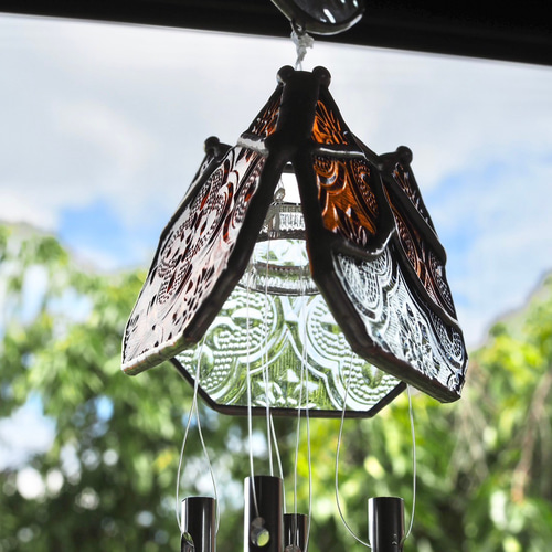 ステンドグラス風鈴猫 風鈴 maumau 通販 16292940｜Creema(クリーマ)