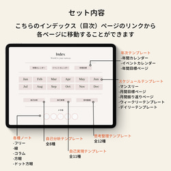 デジタルプランナー  バレットジャーナル ライフプランナー セルフプロデュース 日付フリー ハイパーリンク iPad 4枚目の画像