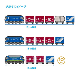 お名前ワッペン　貨物列車 4枚目の画像