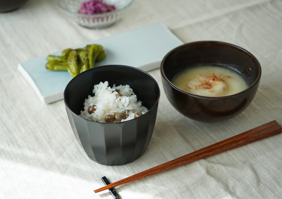 竹筷 燻竹 塗漆 ＜22.5cm / 24cm＞ 第7張的照片