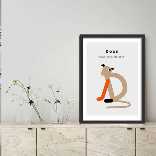 A4　イラストポスター 20点セット A4サイズ】アートポスター B38-057 （女性 英字 ロゴ POP ポップ