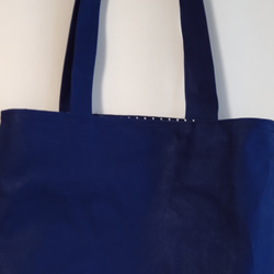 こぎんトートバッグ(紺色帆布)A4サイズ 3枚目の画像