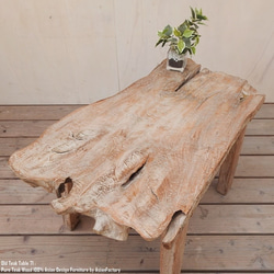 オールドチークテーブル 一枚板 71cm ローテーブル 木製 ウッド テーブル センターテーブル スツール イス 飾り台 6枚目の画像