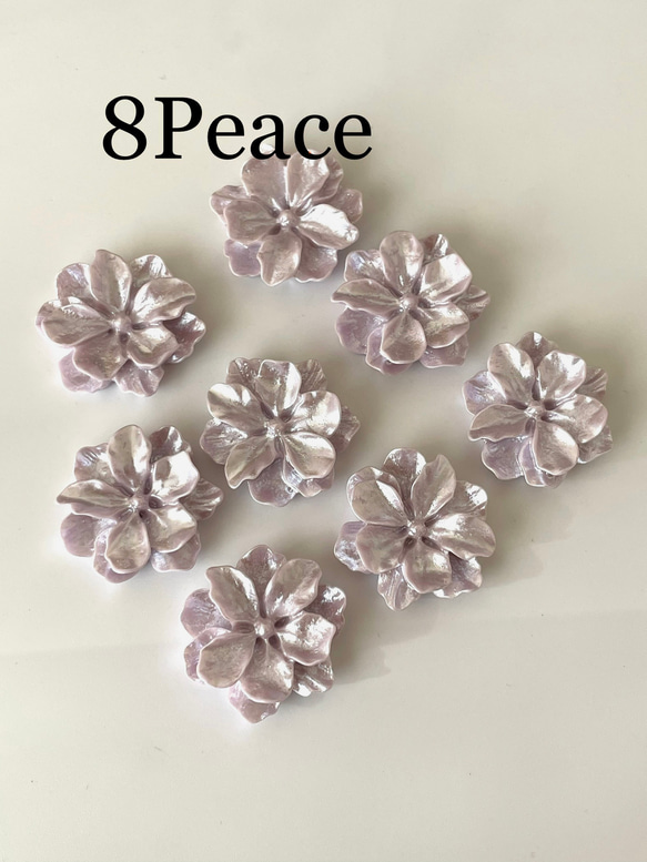 パールフラワーカボション　8Peace 1枚目の画像