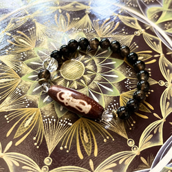 特別出品 開光 双弁財天天珠 ブレスレット dzi ＊ ΚΑйON ＊ 通販