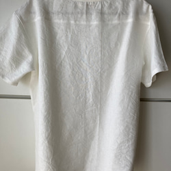 メンズリネン布帛Ｔシャツ　ｶﾗｰﾊﾞﾘｴｰｼｮﾝ豊富！　半袖、七分袖、長袖　かぶって着られる　✳︎受注製作✳︎ 13枚目の画像