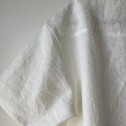 メンズリネン布帛Ｔシャツ　ｶﾗｰﾊﾞﾘｴｰｼｮﾝ豊富！　半袖、七分袖、長袖　かぶって着られる　✳︎受注製作✳︎ 14枚目の画像