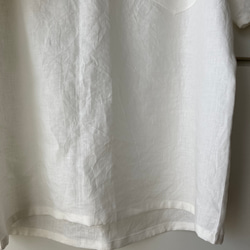 メンズリネン布帛Ｔシャツ　ｶﾗｰﾊﾞﾘｴｰｼｮﾝ豊富！　半袖、七分袖、長袖　かぶって着られる　✳︎受注製作✳︎ 12枚目の画像