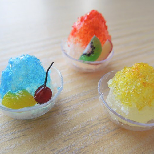 完売・リクエスト制作可】ミニチュア☆かき氷セット 樹脂