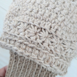 スリッパ　手編みのスリッパ　麻糸で編んだスリッパ 10枚目の画像