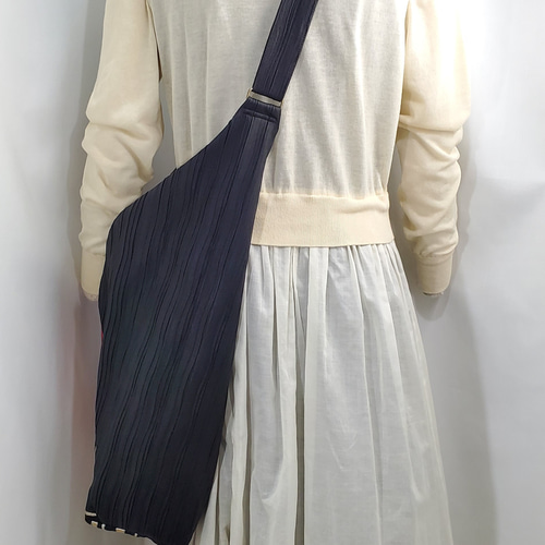Lサイズ☆あずま袋【帯リメイク】亀甲柄×シワ黒合皮 #帯×合皮 Lサイズ☆あずま袋【帯リメイク】亀甲柄×シワ黒合皮 #帯×合皮
