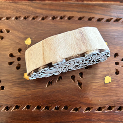 インド 木版 ハンド ブロック スタンプ プリント フラワー6 3枚目の画像