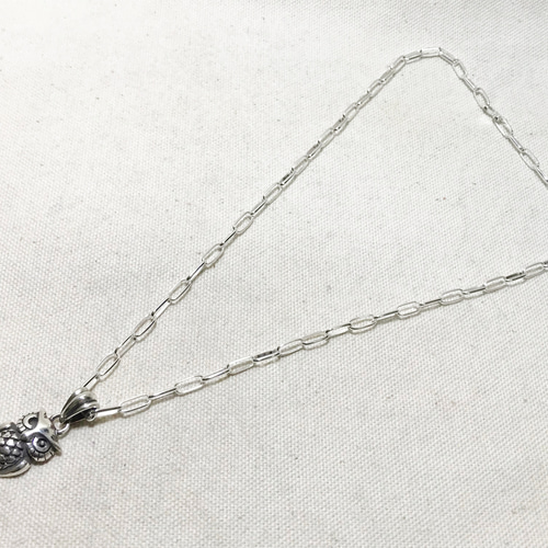 フクロウ ペンダントトップ 梟 ネックレス シルバーアクセサリー