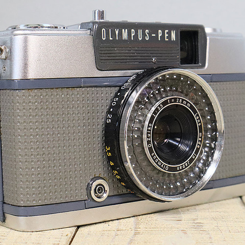 ★完動品＊美品★olympus pen ee2★フィルムカメラ入門に！★本革外装 完動品】【3ヶ月保証】オールドフィルムカメラ OLYMPUS PEN EE-2 S/N