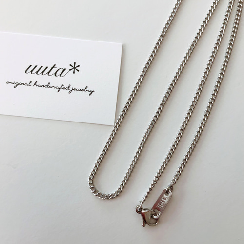 つけっぱなしOK◇ベーシックチェーンネックレス/重ね付け シルバー
