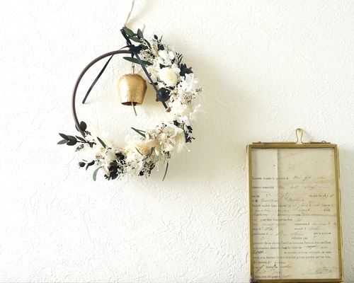 8.アイアンベルリース アイアンベル10個セット アンティークベル 玄関ベル カウベル