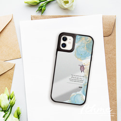 ミラー / OCEAN ★ 名入れ可【スマホケース・耐衝撃グリップミラーケース iphone カバー・海 ウミガメ】 10枚目の画像