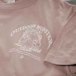 アウトドアモンスター Tシャツ くすみカラー HYGGELIG OUTDOORMONSTER H603 3枚目の画像