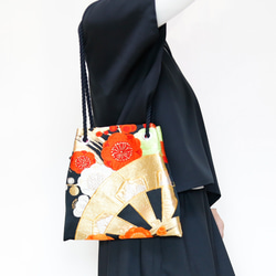 FUJIYAMA Pochette Vintage Kimono 2WAY 簡約設計，可肩背或斜背 第7張的照片