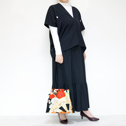 FUJIYAMA Pochette Vintage Kimono 2WAY 簡約設計，可肩背或斜背 第5張的照片
