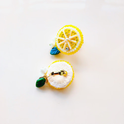 レモンのイヤリング/ピアス【受注製作】 6枚目の画像