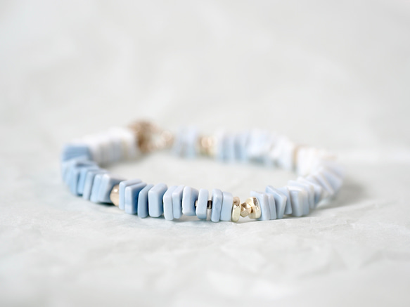 -Owyhee blue opal- bracelet 4枚目の画像