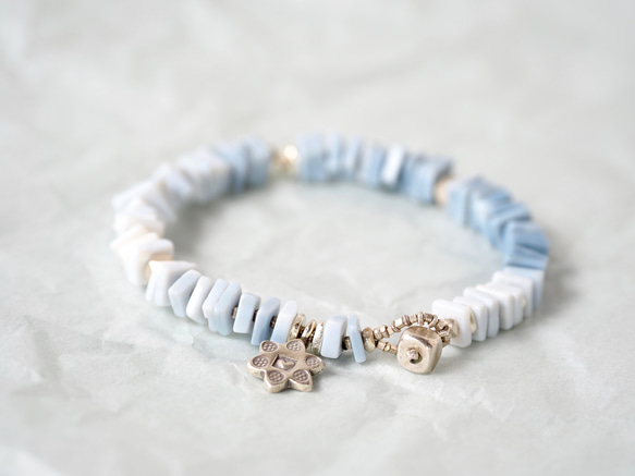 -Owyhee blue opal- bracelet 3枚目の画像