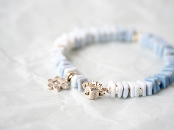 -Owyhee blue opal- bracelet 5枚目の画像