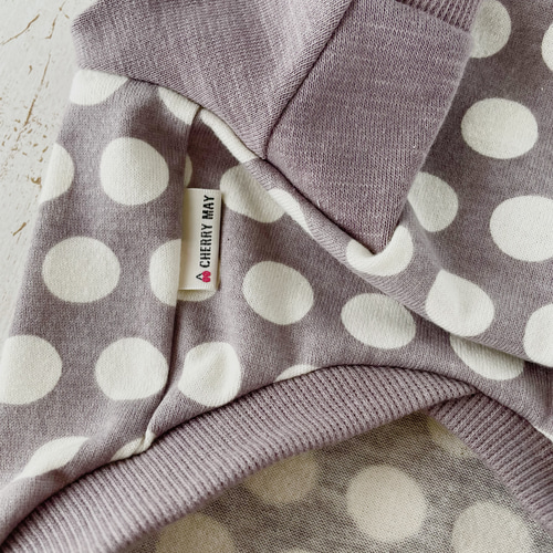 犬服 水玉ラグランシャツ ペット服・アクセサリー CHERRY MAY 犬服