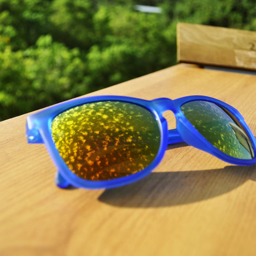 2is ClarkO サングラス│ブルーマットフレーム│オレンジ反射レンズ