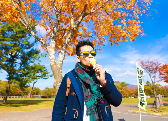 BRIKO サングラス　 青/オレンジ BRIKO サングラス 青/オレンジ Cycling and Sports Sunglasses