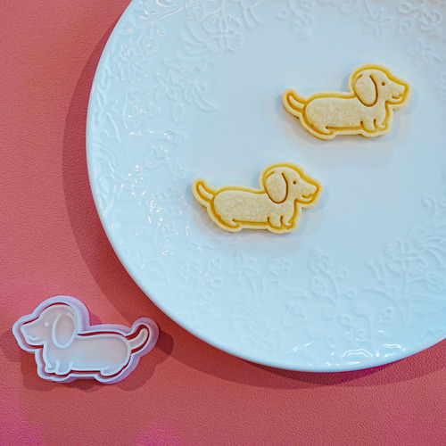 クッキー型 イヌ ポメラニアン 横向き クッキー型 yuhoko_mold