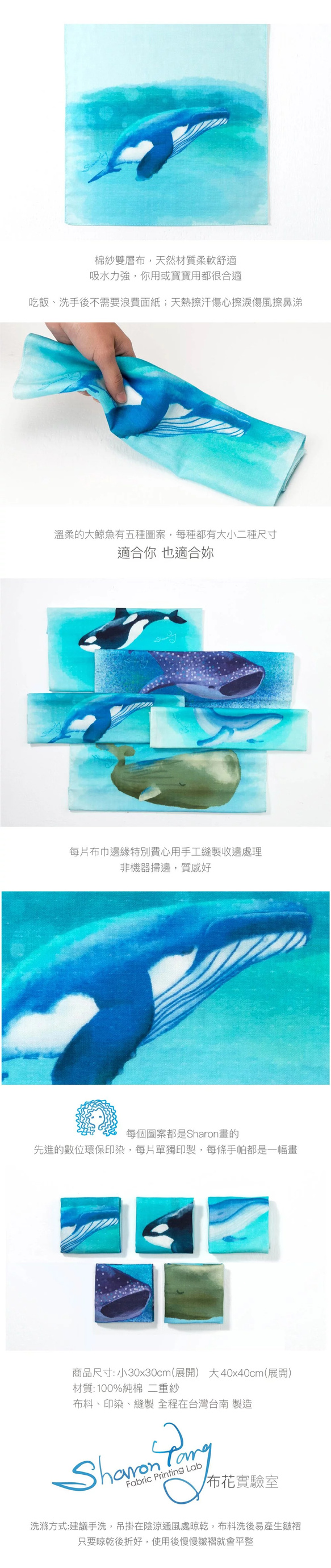大巾魚。藍鯨。大小手帕 第6張的照片