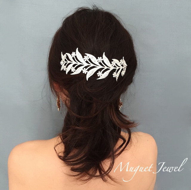 sweet ビジューカチューシャ  ヘッドドレス ヘッドアクセサリーウェディングアクセサリー 結婚式