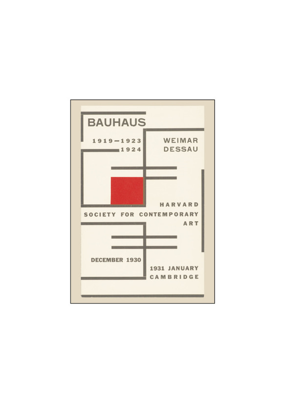 ハーバード大学でのバウハウス展、インテリアポスター、シンプルスタイルのインテリアに最適、Bauhaus【B-0496】 14枚目の画像