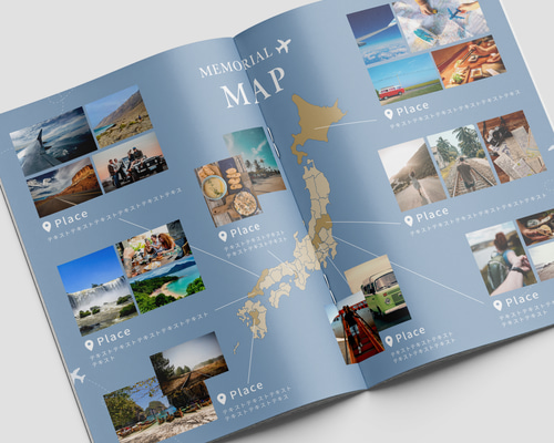 プロフィールブックDIYキット 無料アプリCanva用テンプレート#Memorial